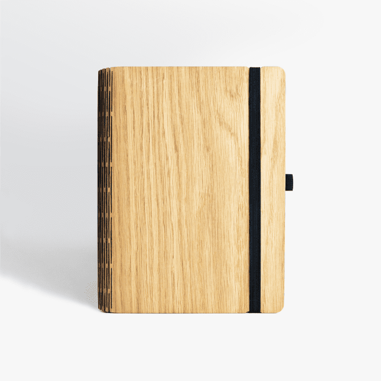 Notizbuch aus Holz - A5 #material_eiche