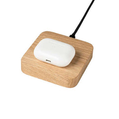 Wireless Charger aus Holz #material_eiche